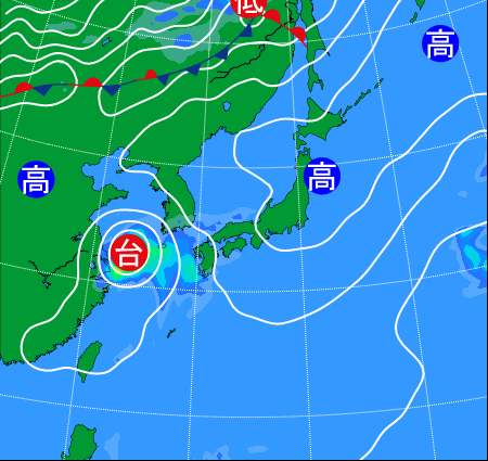 19年10月の天気図 過去の天気図 お天気 Com