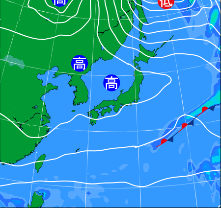 2019年11月の天気図 過去の天気図 お天気 Com