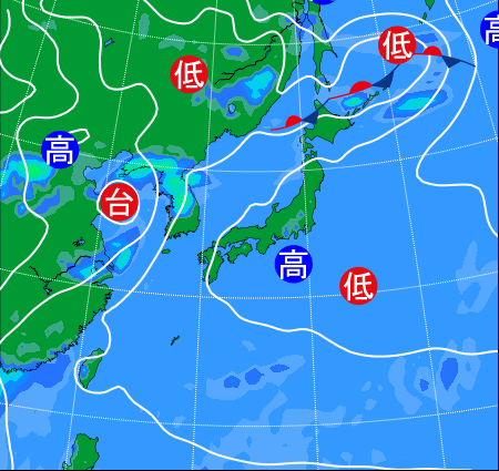 2020年8月の天気図 過去の天気図 お天気 Com