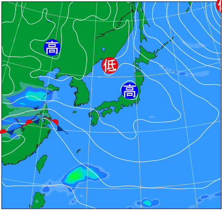 21年2月の天気図 過去の天気図 お天気 Com