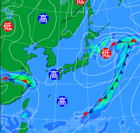 2025年6月1日9時の天気図