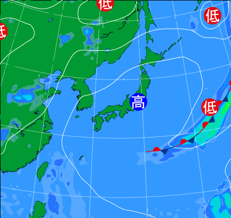 2025年6月29日9時の天気図