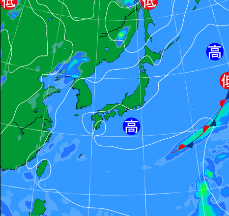 2025年6月30日9時の天気図
