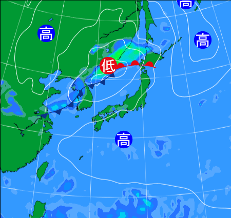 2025年8月26日9時の天気図
