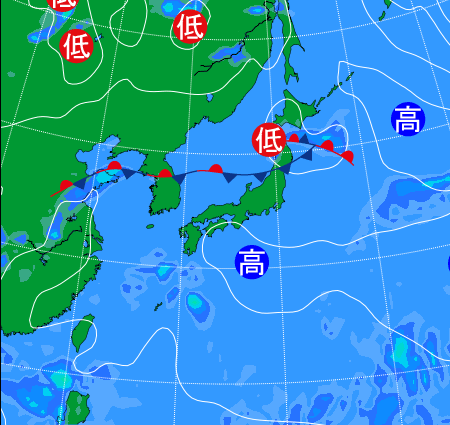2025年8月30日9時の天気図
