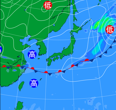 2025年9月30日9時の天気図