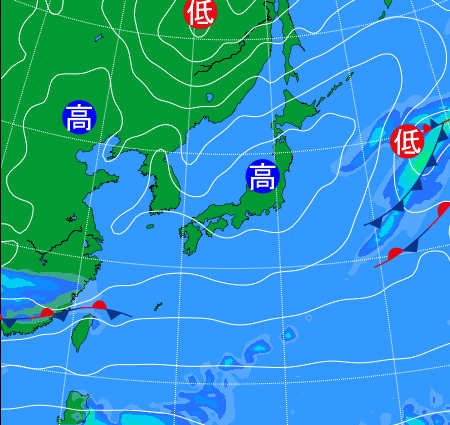 2025年11月4日9時の天気図