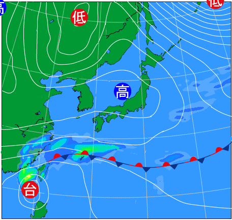 2025年11月12日9時の天気図