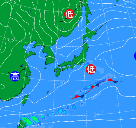 2025年11月20日9時の天気図