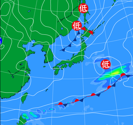 2025年11月20日21時の天気図