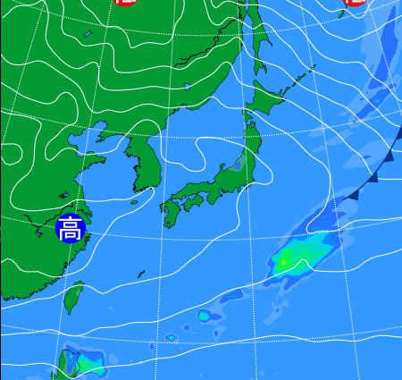 2025年11月22日9時の天気図