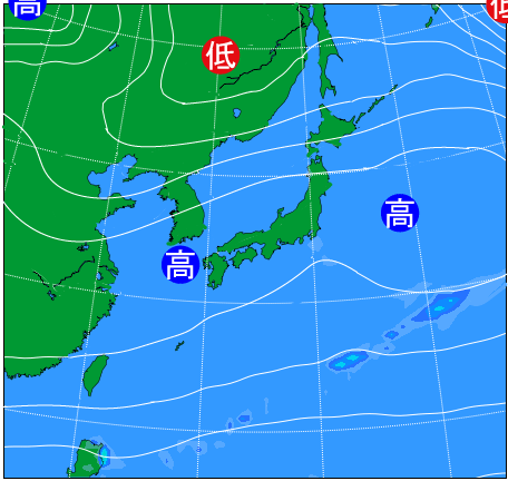 2025年11月23日9時の天気図