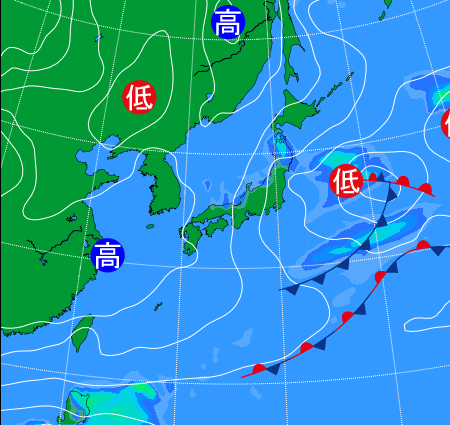 2025年11月26日9時の天気図