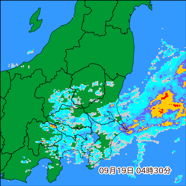 雨雲レーダー