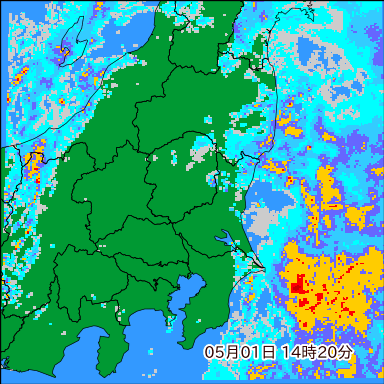 雨雲レーダー