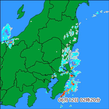 雨雲レーダー