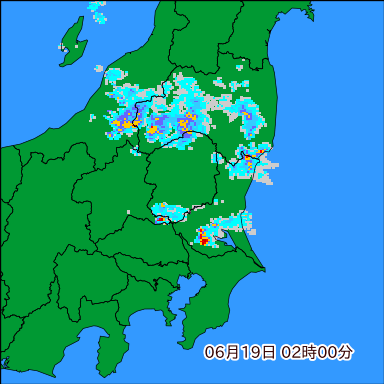 雨雲レーダー
