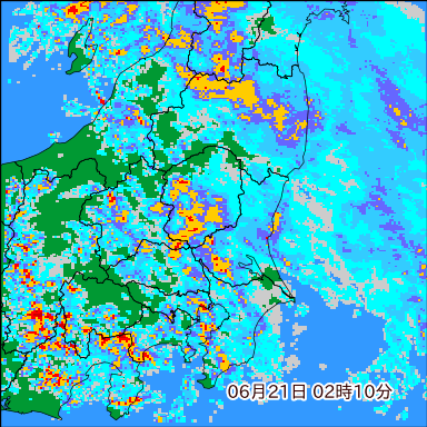 雨雲レーダー