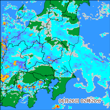雨雲レーダー