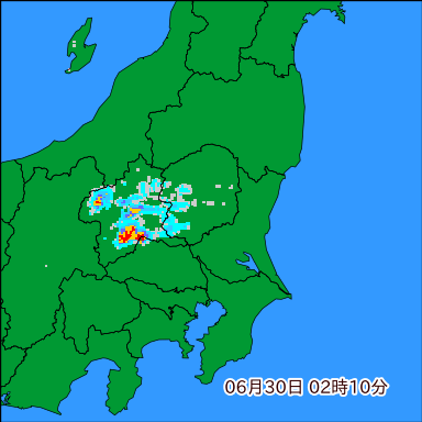 雨雲レーダー