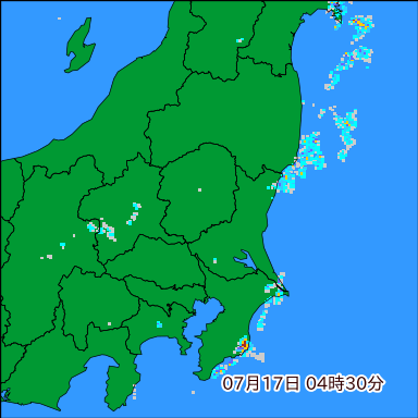 雨雲レーダー