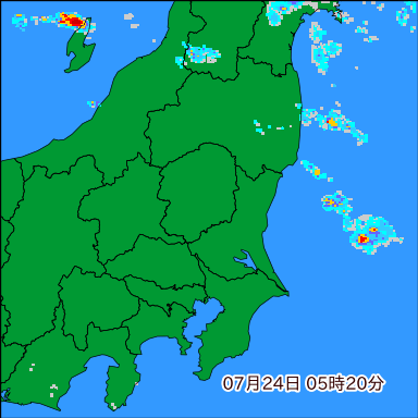 雨雲レーダー