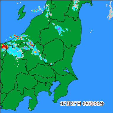 雨雲レーダー