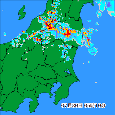 雨雲レーダー
