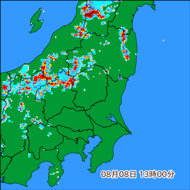 雨雲レーダー