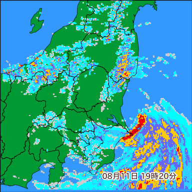 雨雲レーダー