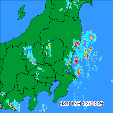 雨雲レーダー