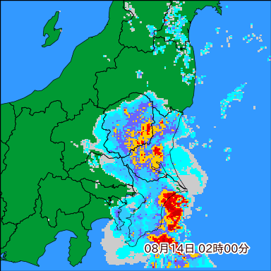 雨雲レーダー
