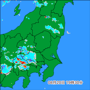 雨雲レーダー