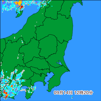 雨雲レーダー