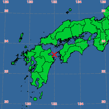 03月09日04時28分ころ豊後水道で震度3の地震 地震情報 地震速報 お天気 Com 03月09日04時28分ころ豊後水道で震度3の地震 地震情報 地震速報 お天気 Com