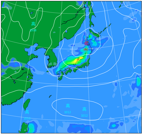 10年天気図: 明日の天気がひと目でわかる 明日の天気 11月10日(木) 関東より西は小春日和が続く、東北日本
