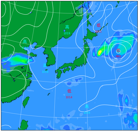 天気図(1週間～11日間) ｜ お天気.com