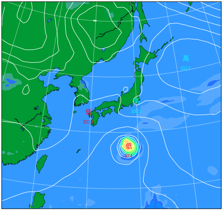 10年天気図: 明日の天気がひと目でわかる 予想天気図 - 日本気象協会 tenki.jp