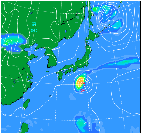 天気図(1週間～11日間) ｜ お天気.com