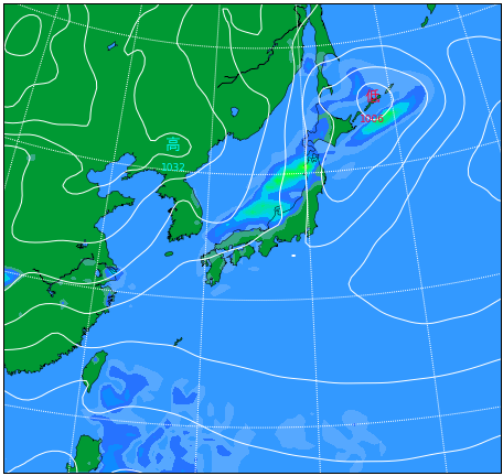 天気図(1週間～11日間) ｜ お天気.com
