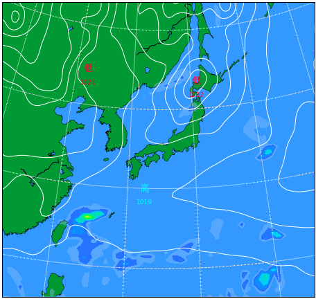 天気図(1週間～11日間) ｜ お天気.com