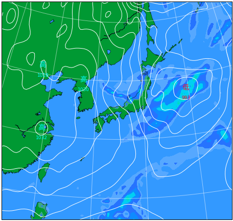 天気図(1週間～11日間) ｜ お天気.com