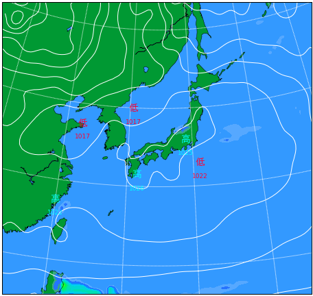 天気図(1週間～11日間) ｜ お天気.com